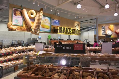 Morrisons bakery section in Preston
